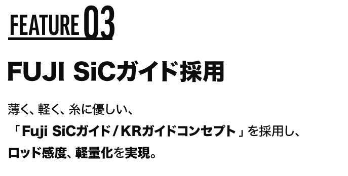 FUTURE03 FUJI SiCガイド採用