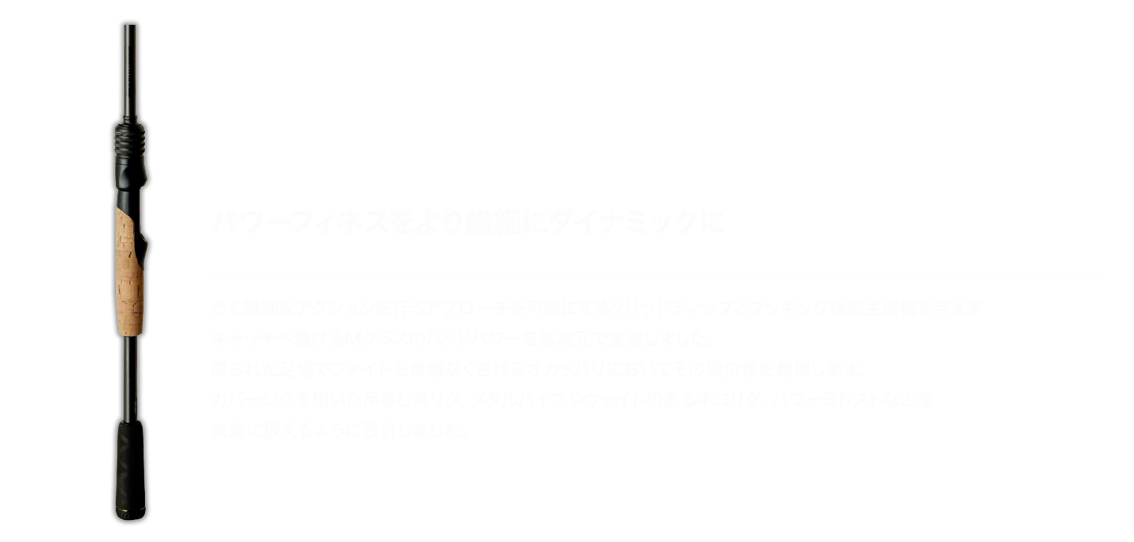 VGS-610MS パワーフィネスをより繊細にダイナミックに